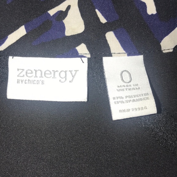 Zenergy Chico’s zip up Athletic jacket size 0 - Picture 3 of 8